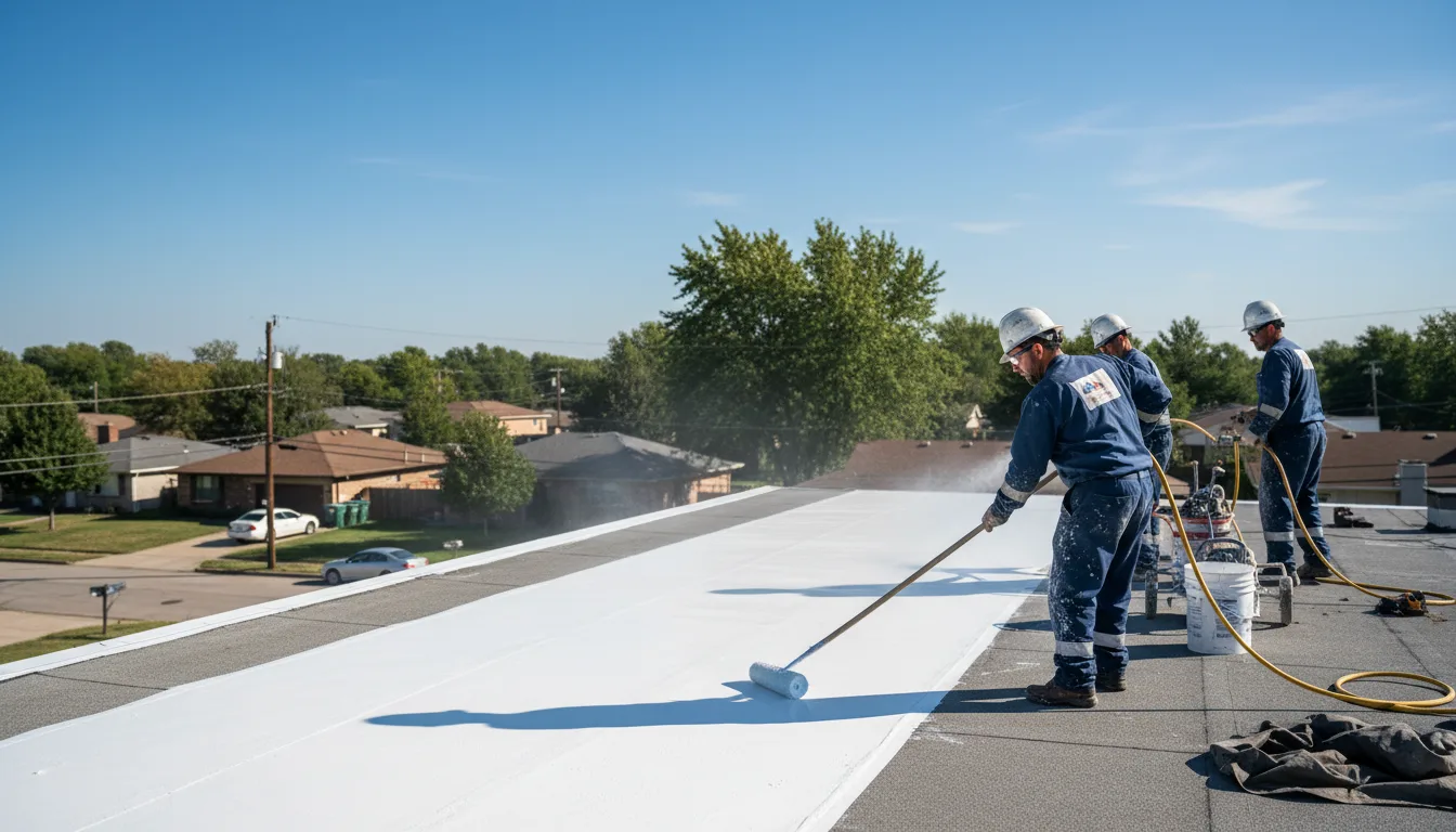 Commercial roof coating in Curryville, MO near me